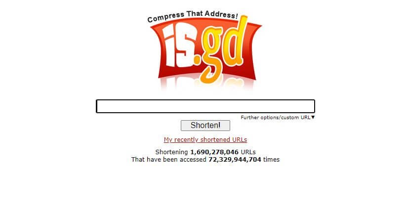 Acortador de URL is.gd