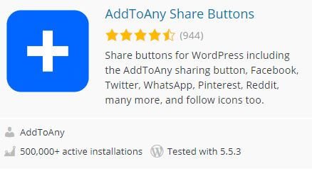 addtoany share buttons plugins para redes sociales