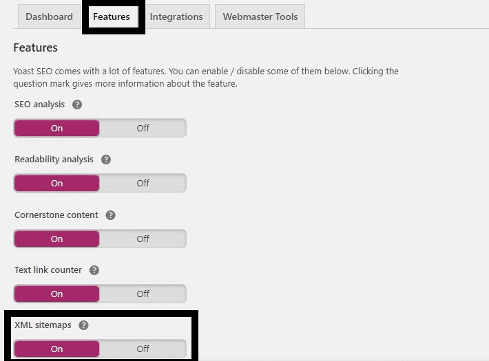 sitemap-en-yoast-seo